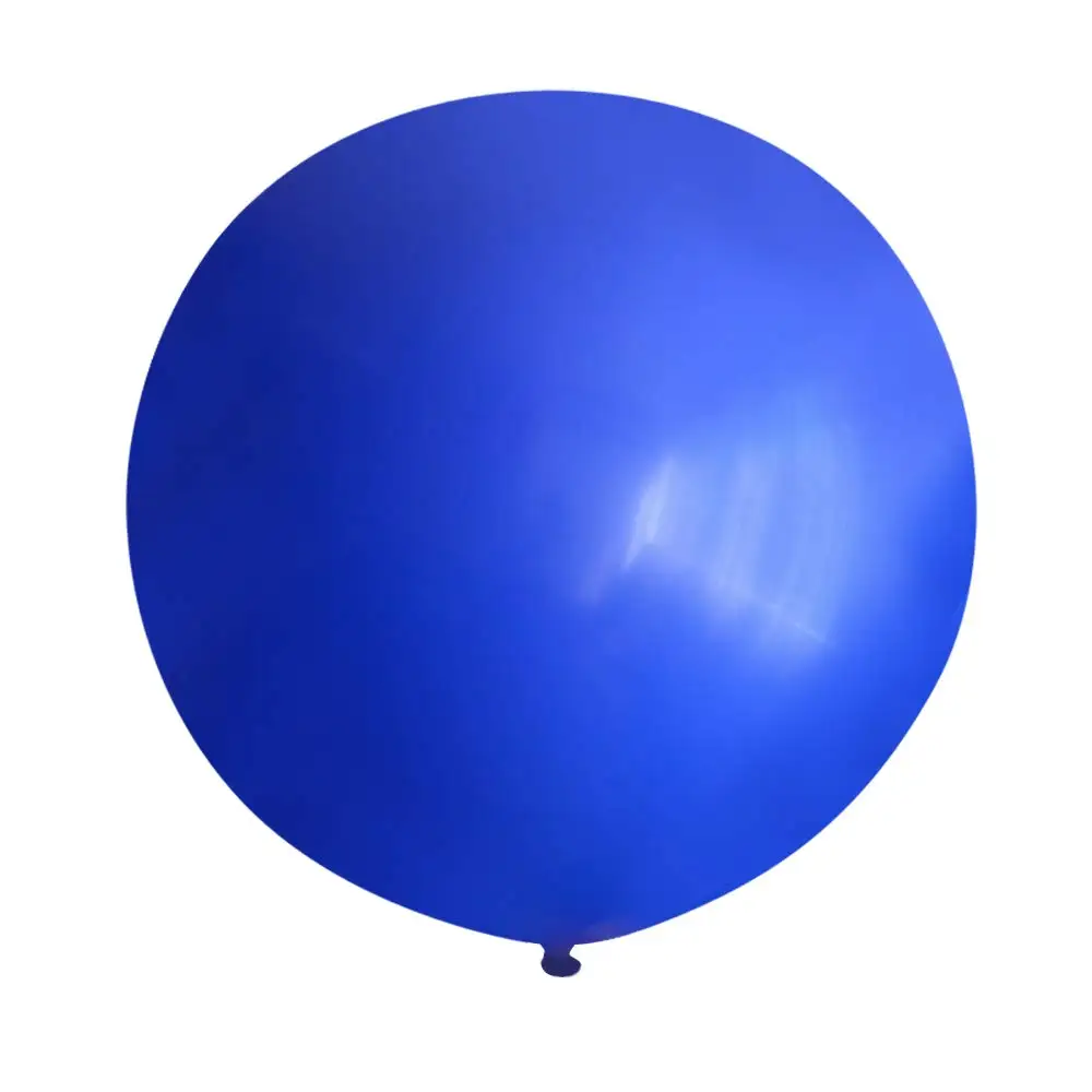 latex blue 1 шт. 36 дюймов розово-красные огромные круглые металлические шары, свадебные украшения, огромные латексные воздушные шары для дня рождения, детские игрушки, большие золотые шары - Цвет: latex blue