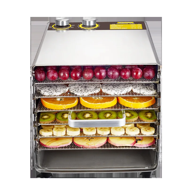6 layers Смарт-Нержавеющая сталь Стекло интеллигентая(ый) 6 Слои осушителей Еда процессор для защиты детей и домашних животных сушилка овощей и фруктов отпариватель Кухня для выпечки - Цвет: 6 layers