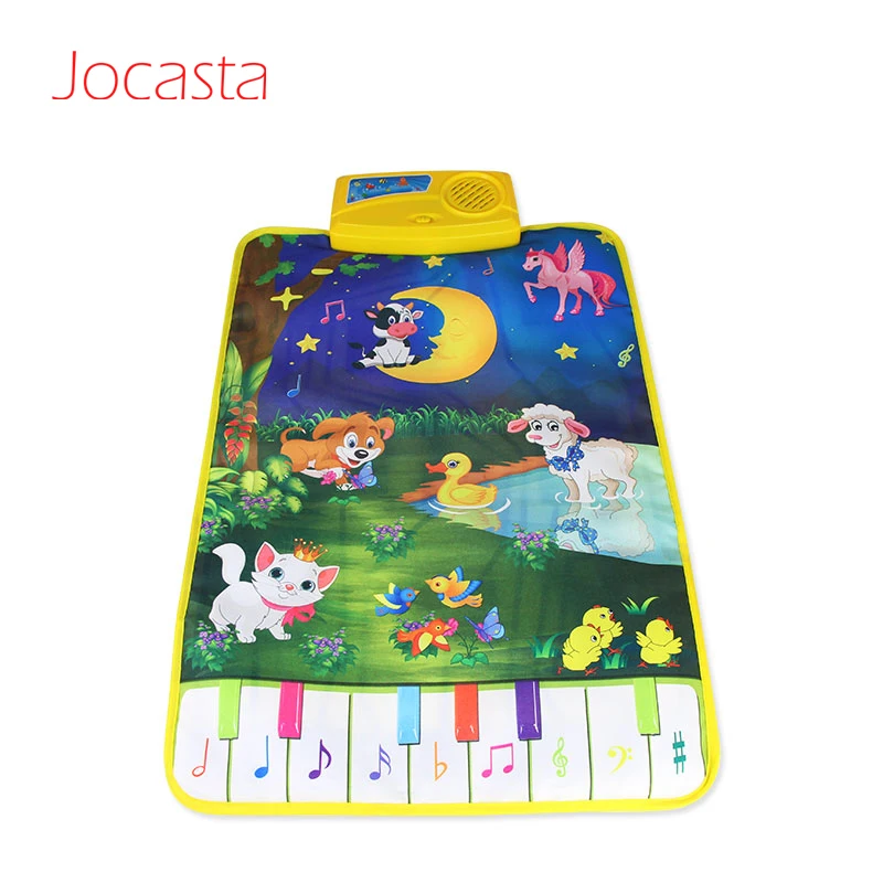 

62x37.5cm Baby Piano Mats Music Carpets Newborn Kid Toys Children Touch Play Game Musical Carpet Mat Educational Animal Blanket