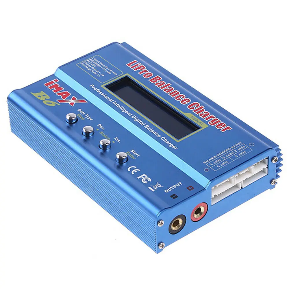 

IMAX B6 80W RC Lipo NiMh Battery Balance Charger/Discharger 1-6 Cells with LCD Screen Digital &INSTRUCTION MANUAL