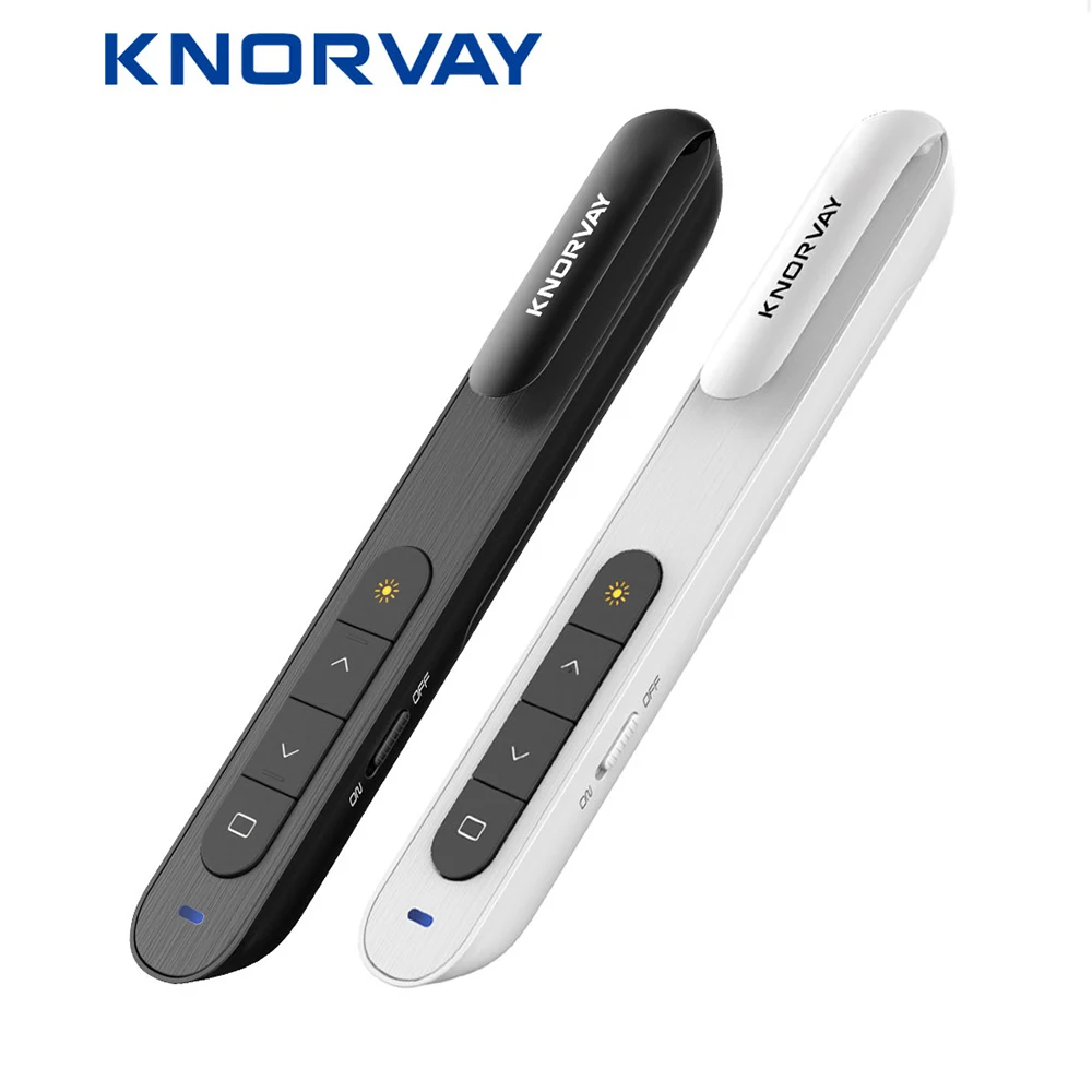 KNORVAY беспроводной Презентер лазерные указки 2 4G RF PPT Презентация пульт