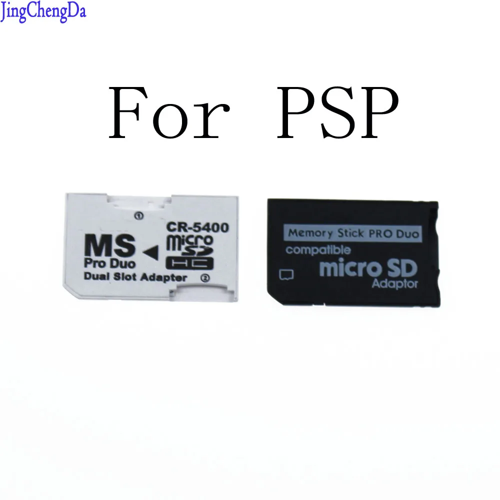

JCD 1Pcs Single and Dual Slot Card Reader New Micro SD SDHC TF to MS Memory Stick Pro Duo Reader for PSP Card Adapter