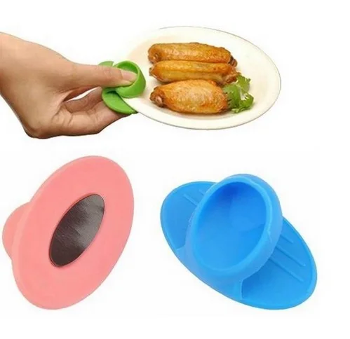 

Wholesale Kitchen tools Dish Silicone Microwave Oven Heat Insulate Finger Glove Mitts protective clips