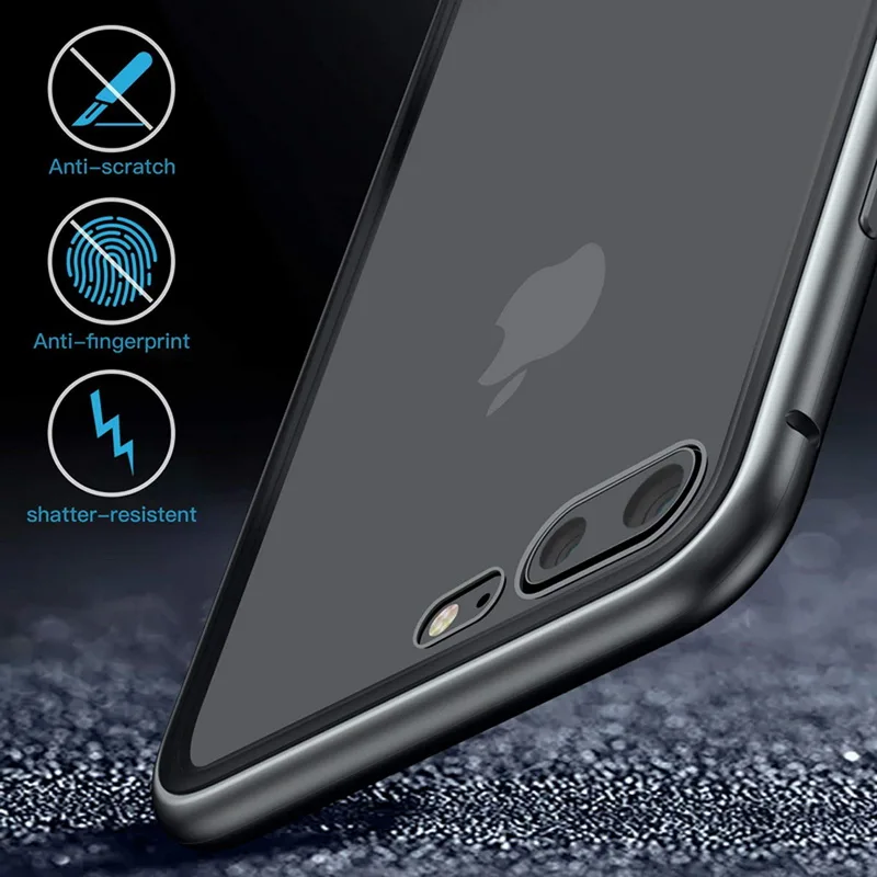 360° Full Protection Magnetic Case Tempered Glass Phone Cover Magnet For iPhone XR XS Max X 8 7 6 6S Plus |