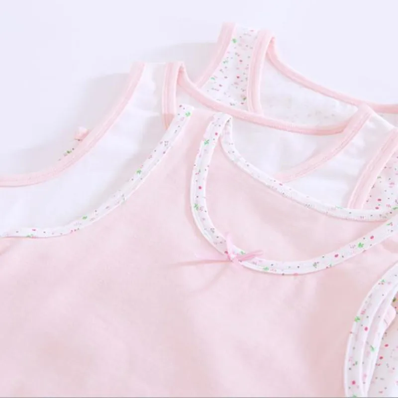 3 шт./лот детское хлопковое нижнее белье детские жилеты для детей платье без