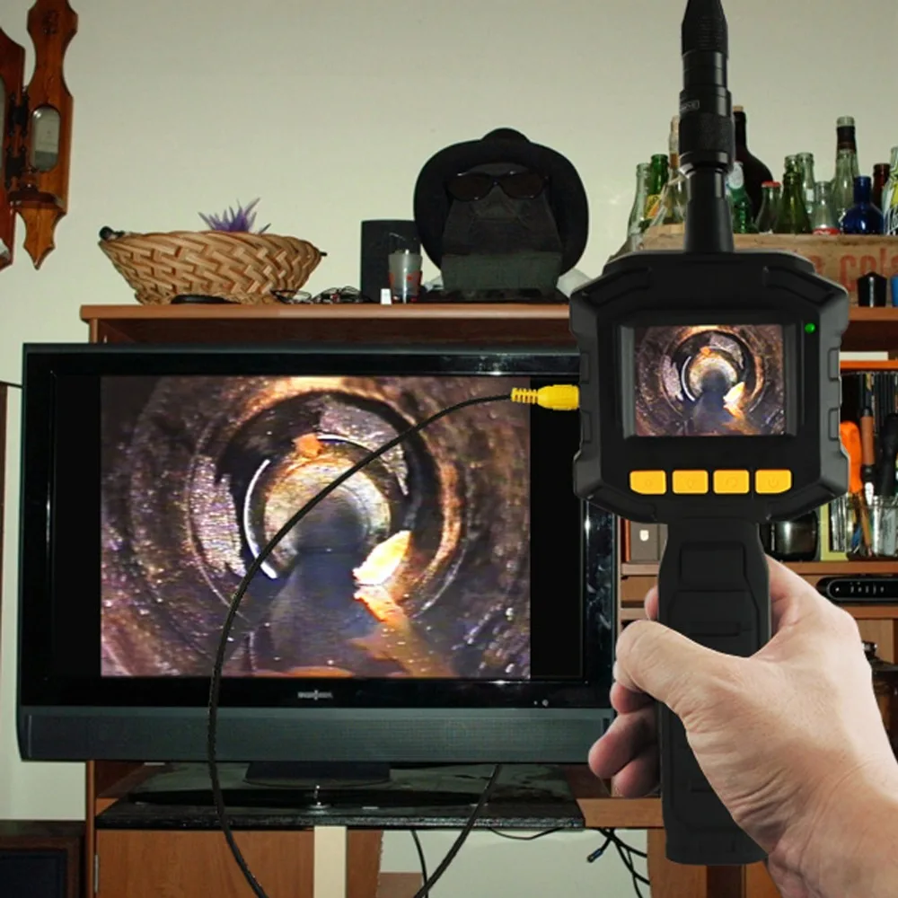 8 мм Камера видео бороскоп 4 Светодиодный свет AV Выход SnakeScope 3FT кабель 2 31 &quotTFT ЖК