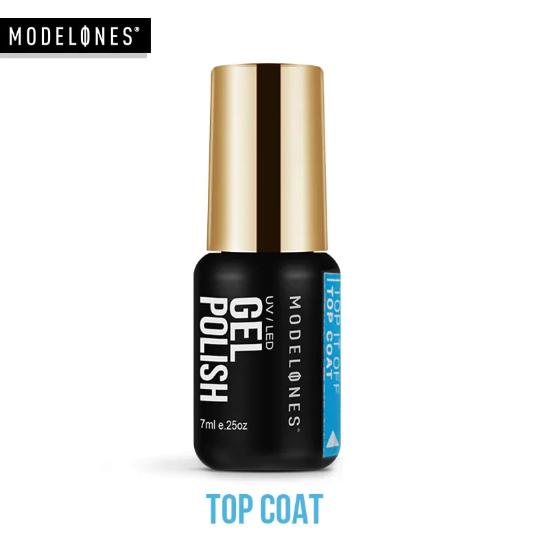 Top Coat MODELONES Хамелеон голографический Гель-лак Звездное сверкание блеск замочить от УФ-гель лак долговечный лак для ногтей нужна лампа - Цвет: Top Coat