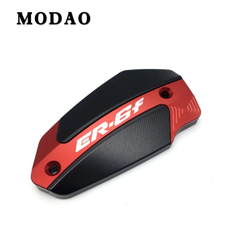 ER6F Red Для KAWASAKI ER6F ER6 F ER6N E R6N 2009- CNC алюминиевый бачок тормозной жидкости для переднего колеса крышки мотоцикла аксессуары - Цвет: ER6F Red