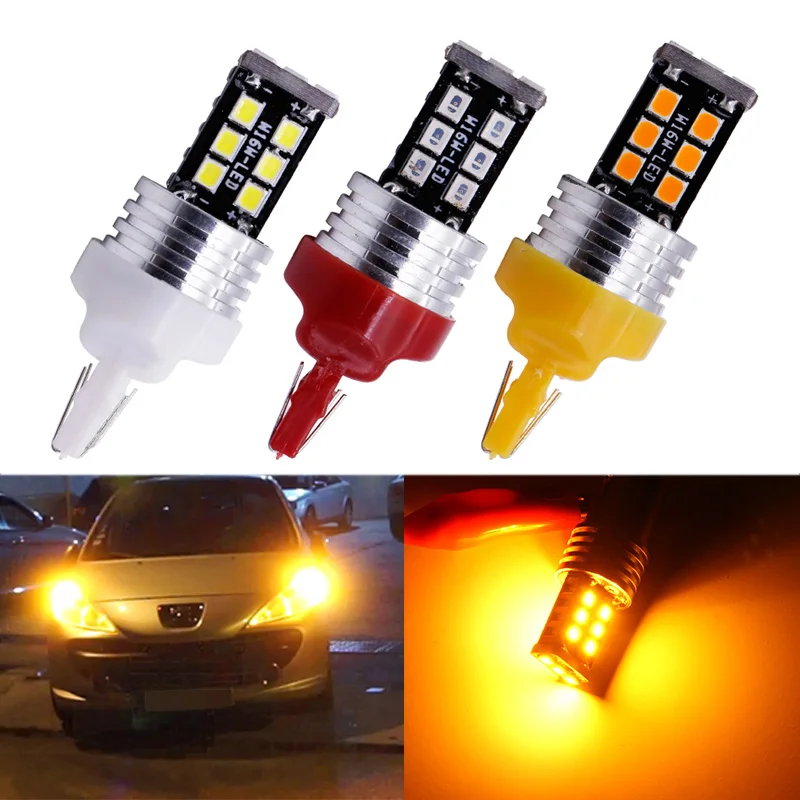 2 шт. Bau15s Py21w 1156 1157 BA15S BAY15D T20 7443 2835 15Smd лампы для автомобильных указателей поворота