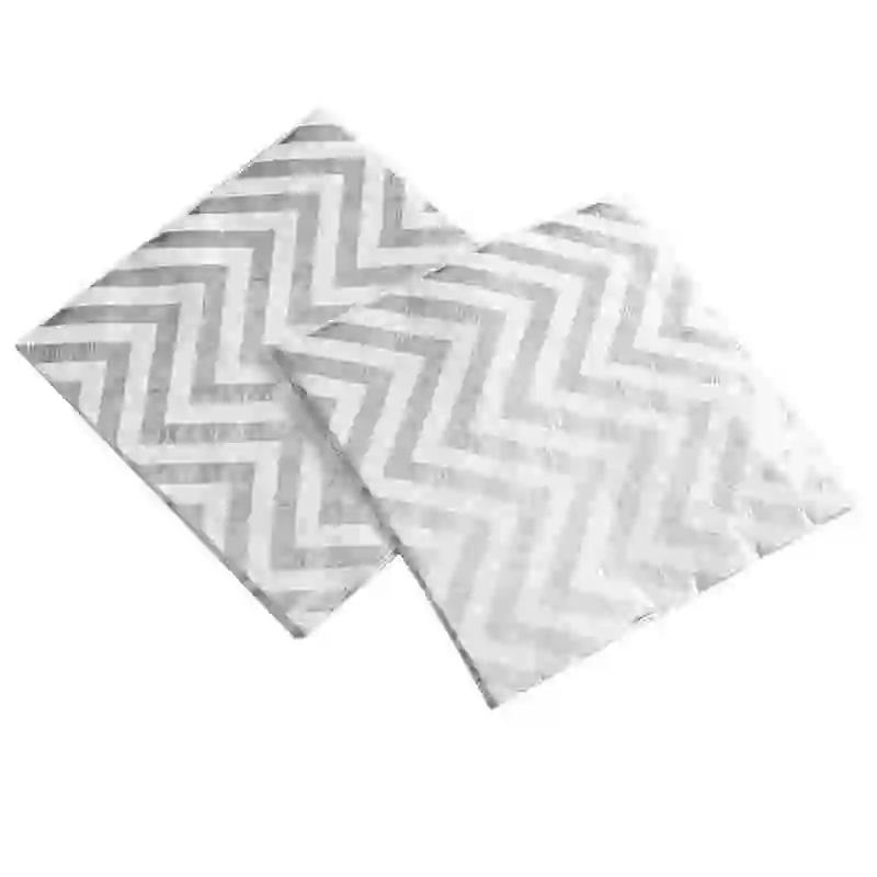 Silver wave 20 шт./упак. цветочным узором Бумага салфетка одежда для свадьбы, дня рождения поставки Baby shower декоративная бумага для вечеринок полотенце тканевых салфеток - Цвет: Silver wave