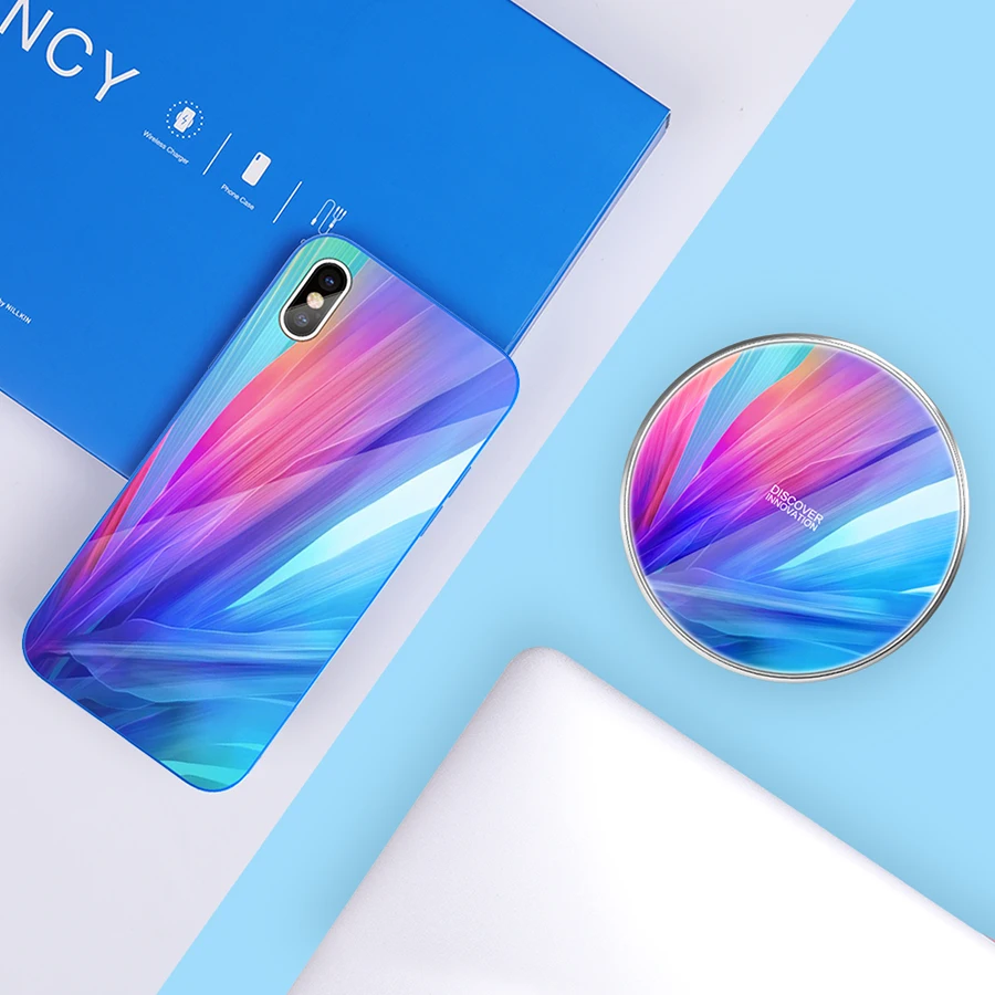 Nillkin Fortune Подарочный пакет Qi беспроводной зарядный коврик + 3 в 1 USB кабель чехол для