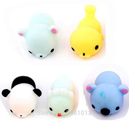 squishy antistress 3 5 шт./упак. мягкими Squeeze Cat Моти антистресс хлюпает Мягкий Мяч антистресс Kawaii Животные анти для веселья, против стресса игрушки Симпатичные комплекты одежды для детей - Цвет: squishy antistress 3