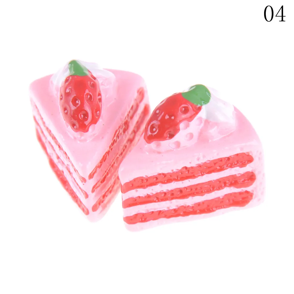 2 шт./компл. милый мини поддельный торт полимерная для торта модель DIy Кукольный