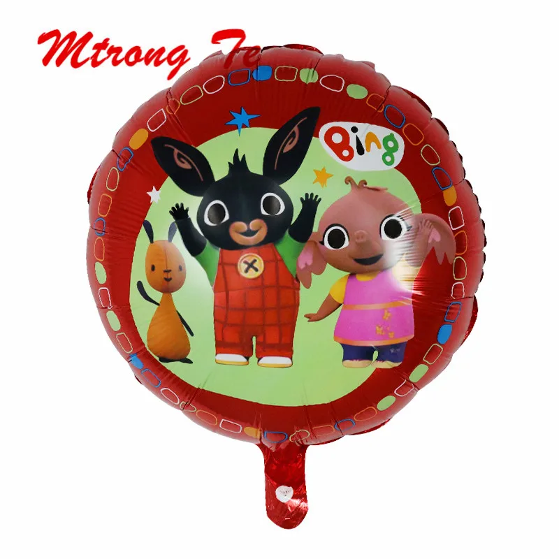 10 шт. 18 дюймов Bing Bunny воздушный шар из фольги мультфильм кролик воздушные шарики в виде животных игрушки для детей день рождения украшения Globos