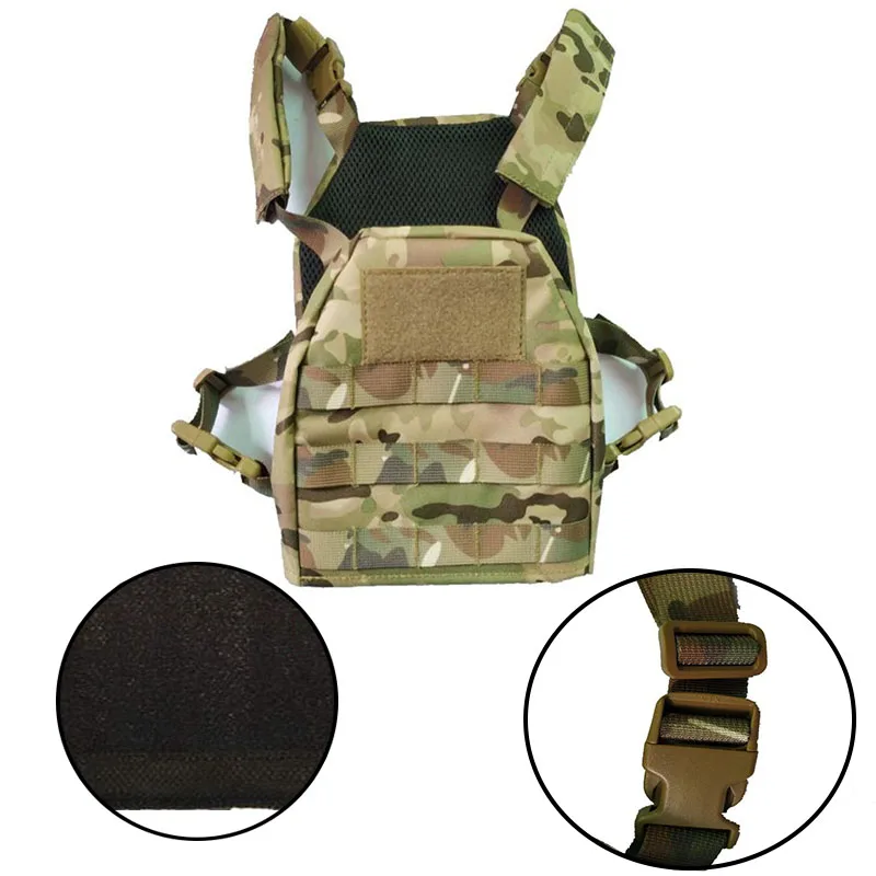 Tactical Camouflage Vest Children Sleeveless Protection Armor Assault Plate CS Vests Kids Breathable Airsoft Molle Army Clothing | Спорт и