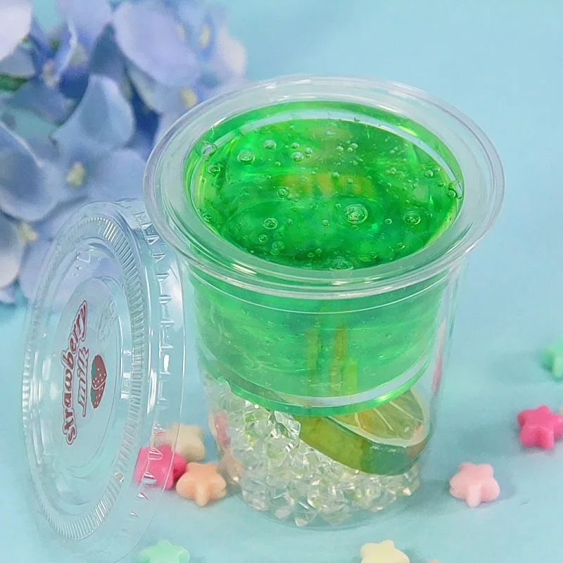 Happy monkey 20 шт 225 мл Slime Box Slime контейнеры двухслойный пластик прозрачный контейнер для хранения
