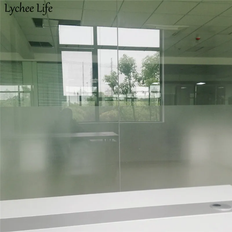 

Matte Privacy Frosted Window Film PVC Solid Color Stickers Modern Bathroom Window Glass Decoration