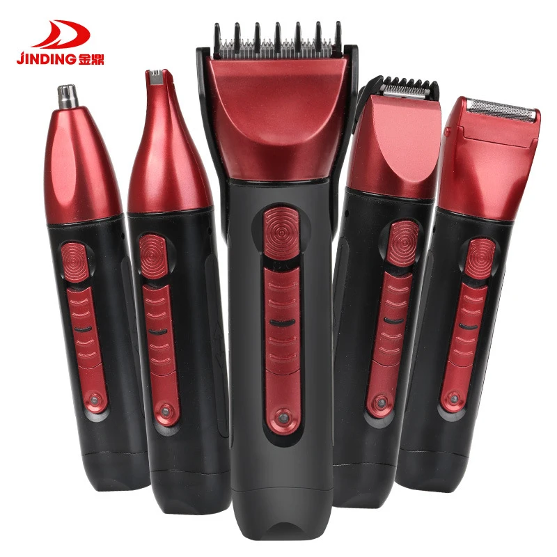 Цзиньдин 5 в 1 машинка для стрижки волос бритва триммер носа бровей Волос Бороды