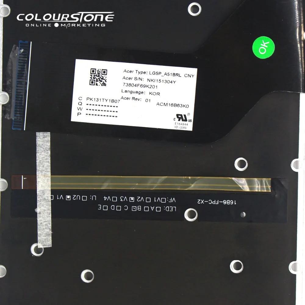 US клавиатура для Aspire VX5 591G 54PG 7061 70ME с подсветкой без рамки|Клавиатуры замены| |