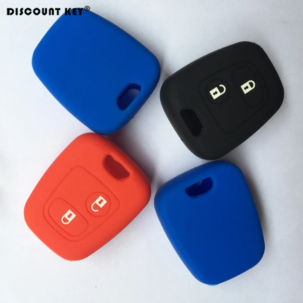 Силиконовый чехол для ключей от машины крышка Citroen C1 C2 C3 Pluriel C4 C5 C8 Xsara Picasso peugeot 206 307