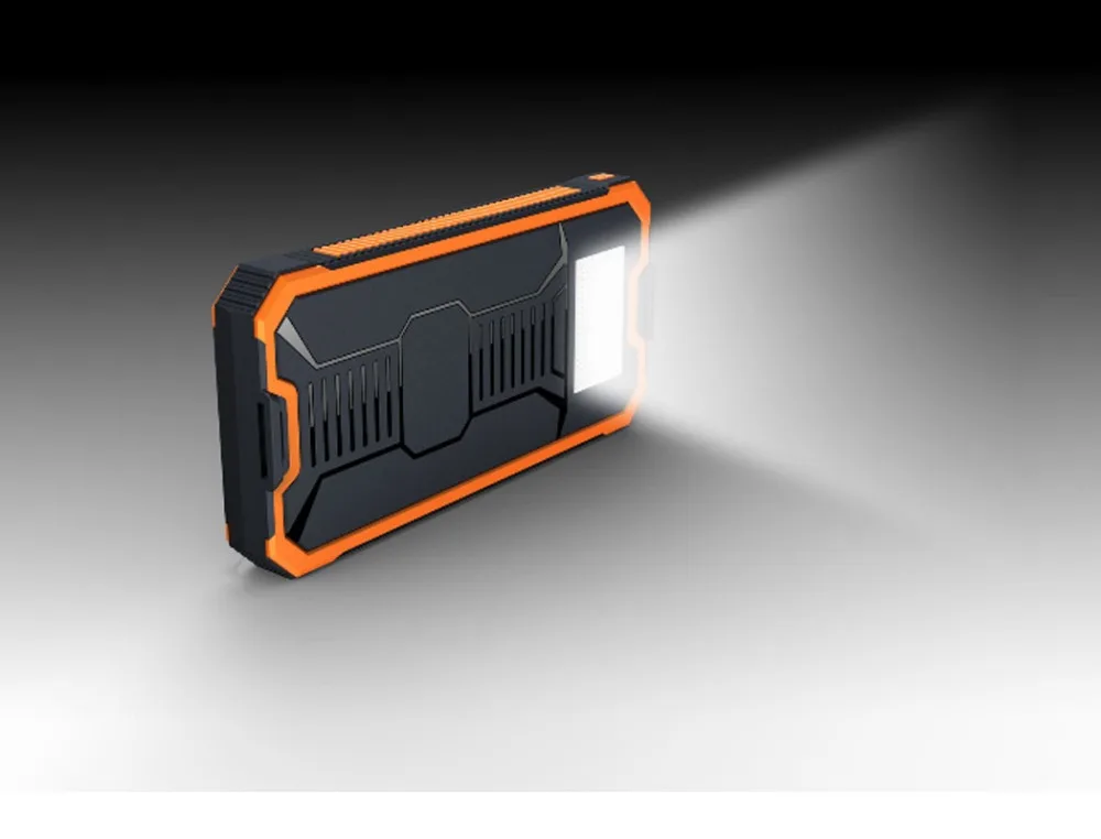 GTF Солнечный блок питания 20000mah подвесной кронштейн мобильный источник питания с сильным светильник вспышка светильник