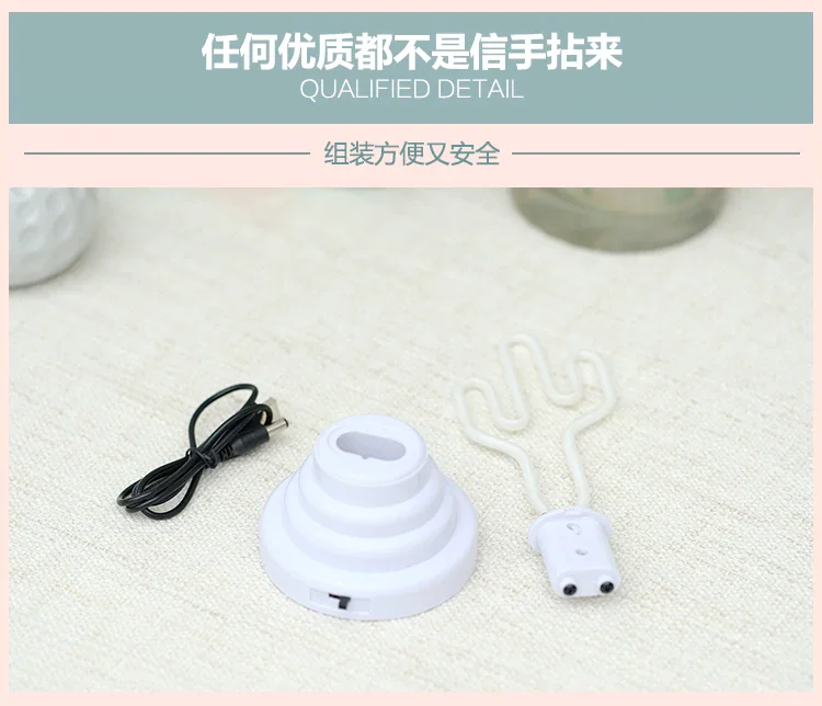 INS стиль Горячая декоративная лампа USB Батарея чистая красный свет фламинго