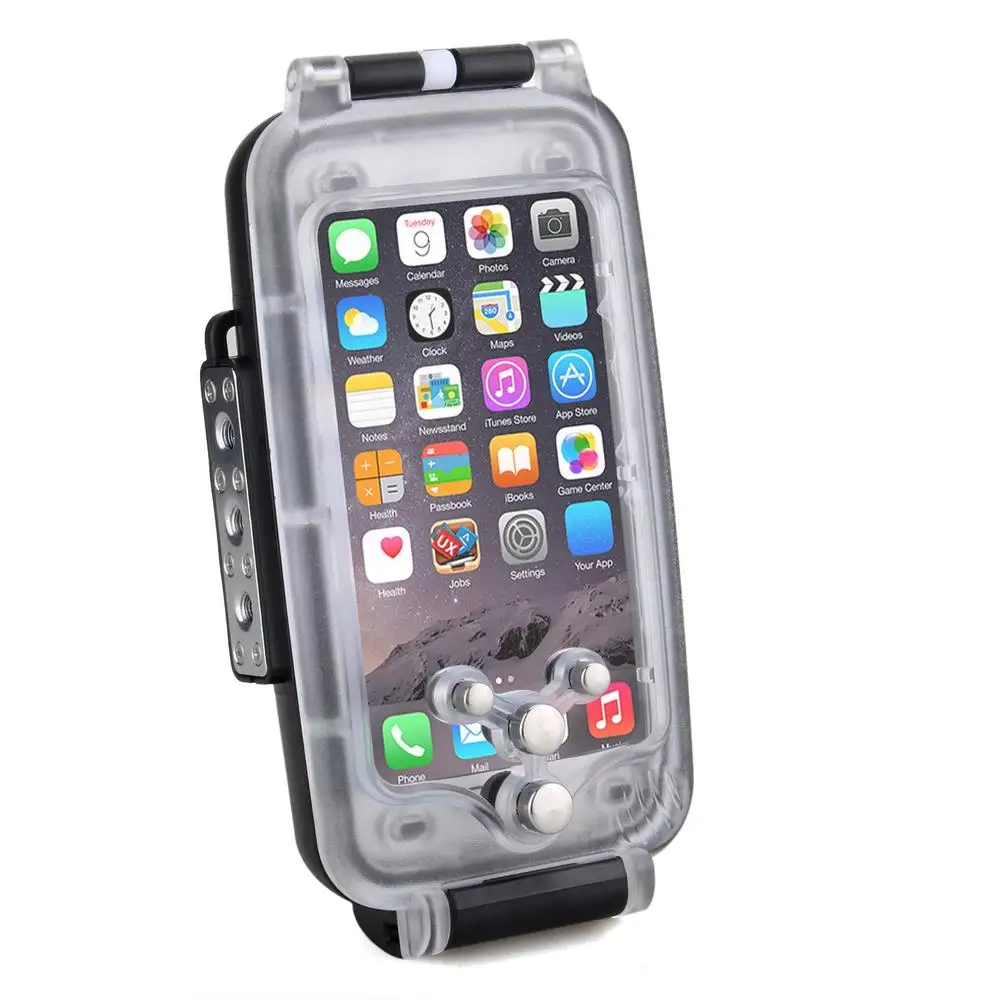 Meikon EasyDive 40 м/130 футов Водонепроницаемый подводный чехол для iPhone 7 черный Водонепроницаемый подводный чехол для iPhone 7