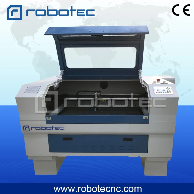 Лазерный мини-станок Robotec с вертикальным и вращающимся столом для резки кожи