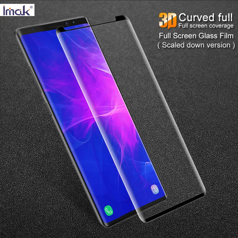IMAK Стекло для Galaxy Note9 3D изогнутые полный Размеры закаленное протектор фильм
