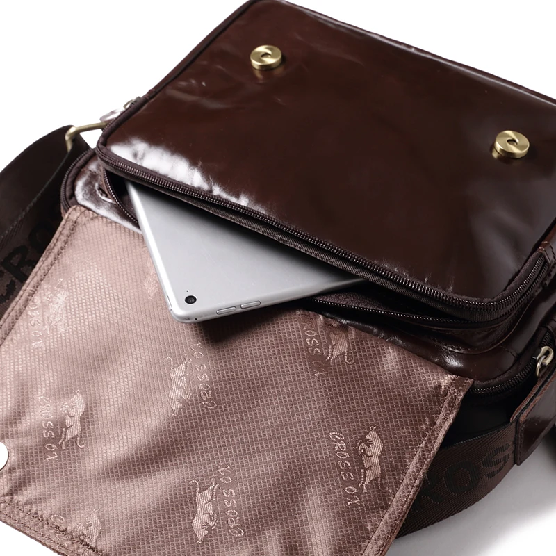 Кожаная сумка CROSSOX в классическом стиле SL423|cross ox|bag genuine leathersmall bag |