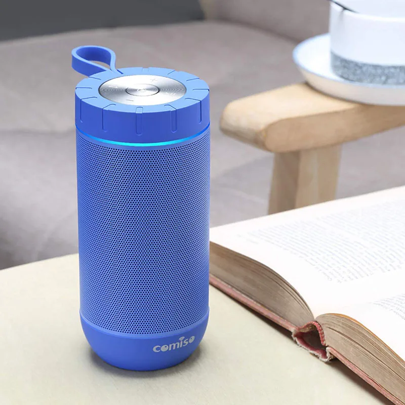 Bluetooth Колонка COMISO беспроводная Портативная колонка с насыщенными басами