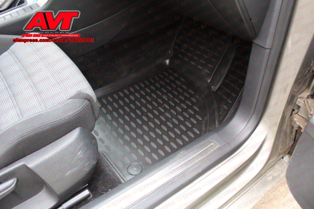 Коврики для Volkswagen Passat CC 2009-4 шт. резиновые коврики Нескользящие резиновые интерьерные автомобильные аксессуары для укладки