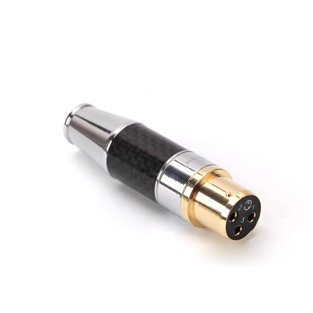 

Free Shipping Haldane 1 Pair Male and Female Gold Plated XLR Connector Plug For Audio Interconnect Cable