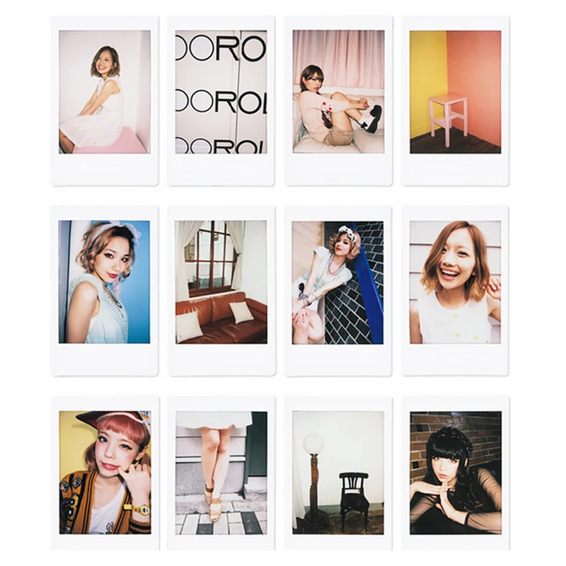 Fujifilm Instax Mini 8 Instant Camera Raspberry + Fuji White Edge 80 Film Close up Lens Raspberry| |