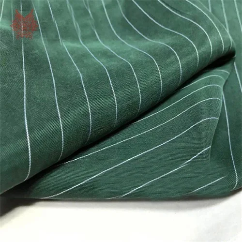 Green per pic Китайская дешевая фабричная разноцветная полосатая утяжеленная купро Песочная промытая поддельная шелковая ткань для одежды telas stoffen SP5532 - Цвет: Green per pic