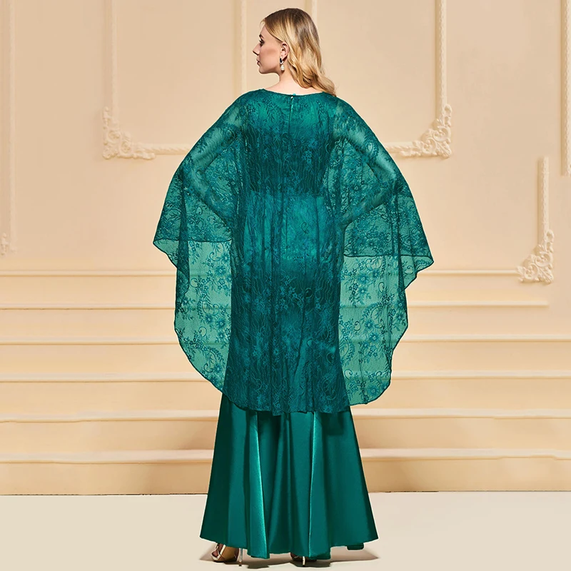 Платье вечернее с юбкой годе длинным рукавом и бусинами|lace evening dresses|evening dressevening