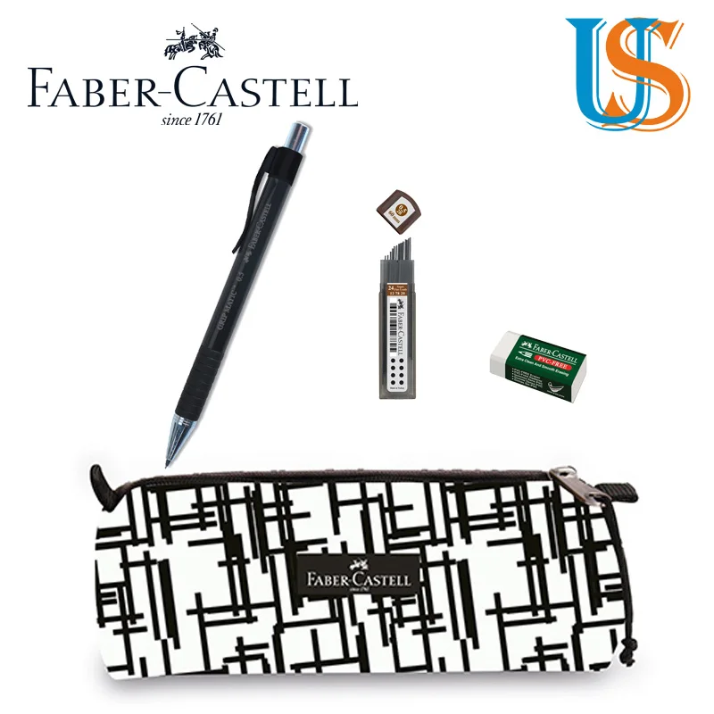 Faber Castel 5177000034 пенал с 1 шт. F. C. 0 5 механический карандаш + f. c. 188538 ластик Ф. С. перо 60