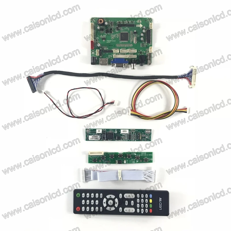 

TSUX9V2.0 ЖК-дисплей плата контроллера с USB аудио VGA AV 5v lvds ЖК-дисплей панель 1920x1080 fhd 23,8 дюймов LM238WF1-SLK1 легко "сделай сам"