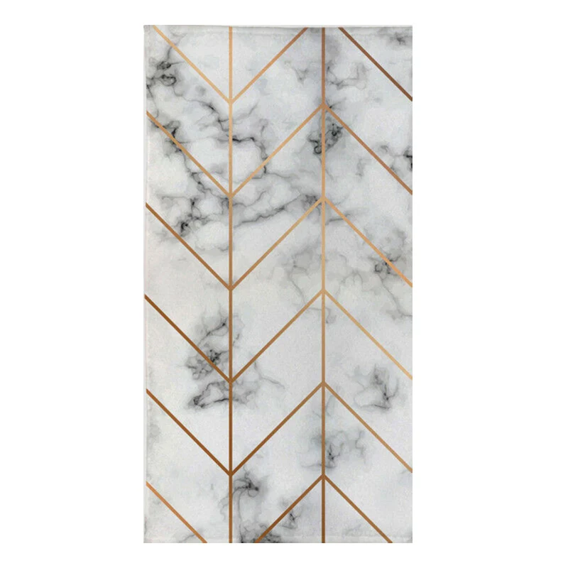 Современное Мраморное пляжное полотенце с розовыми золотыми стрелами