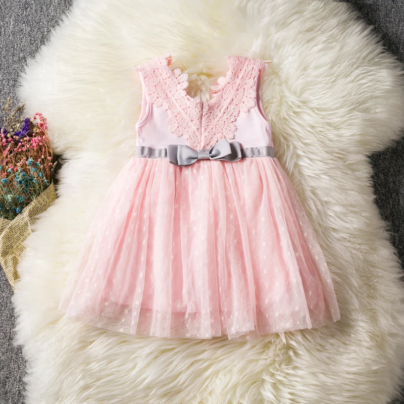 Детское платье для новорожденных девочек vestido infantil детское белое розовое