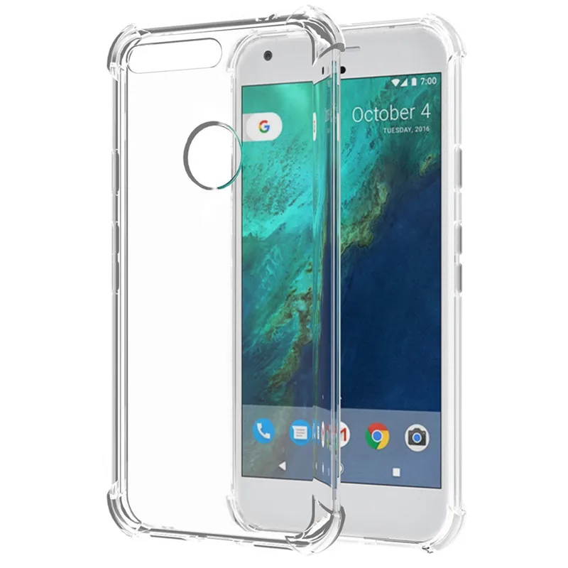 Сверхпрозрачная подушка безопасности для Google Pixel 3 2 1 XL Lite Ударопрочный Мягкий