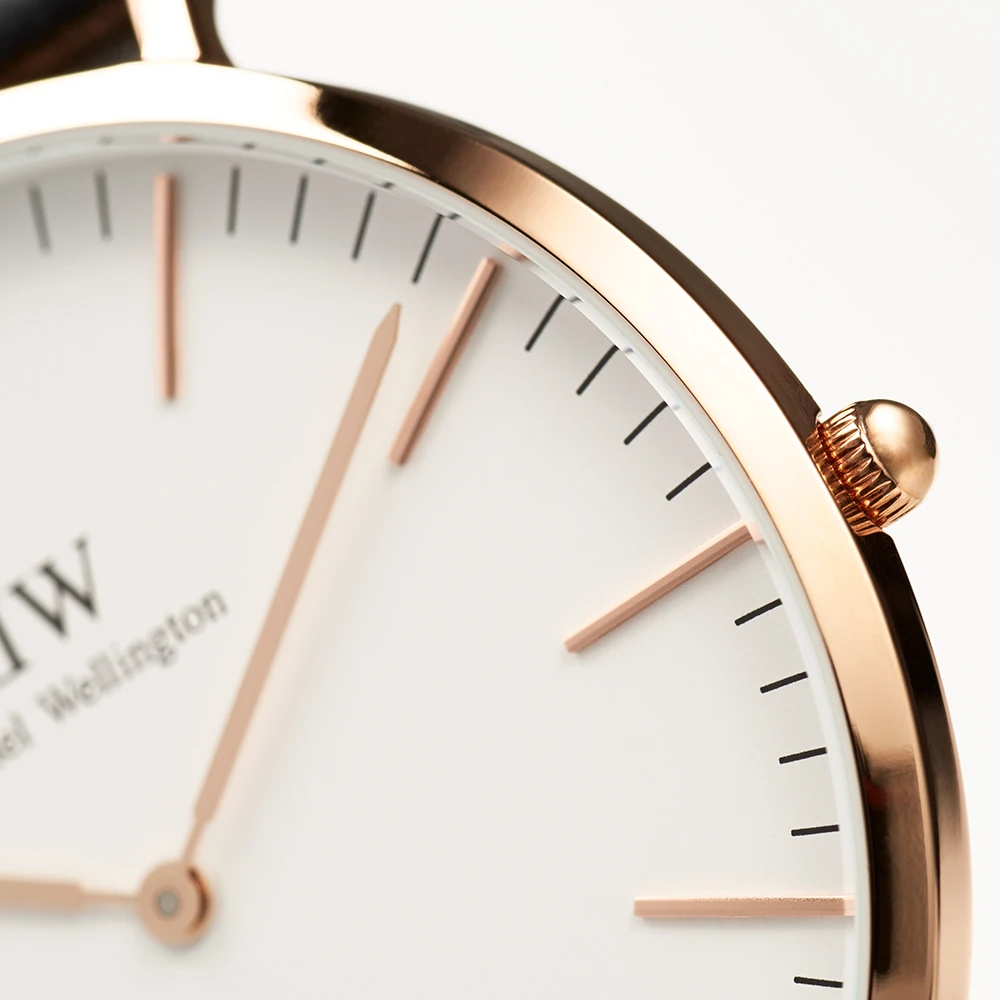 Наручные часы Daniel Wellington Classic Cornwall 40 мм RG White + часовой ремешок Glasgow для часов |