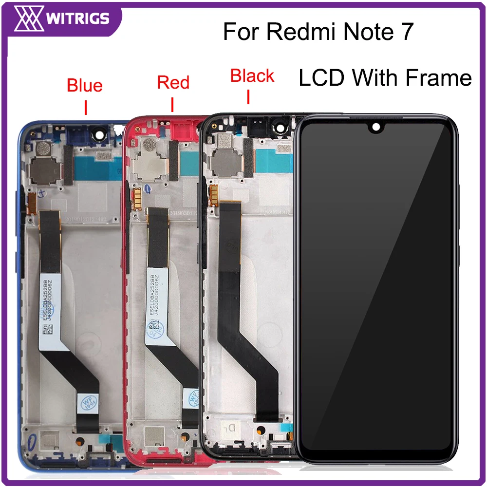 10 сенсорный для Xiaomi Redmi Note 7 ЖК дисплей кодирующий преобразователь сенсорного