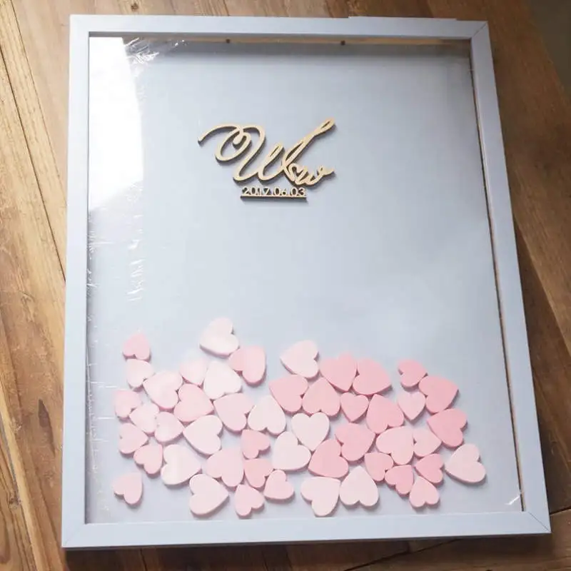 Индивидуальная Свадебная книга для гостей альтернативный Drop Top Box свадебная