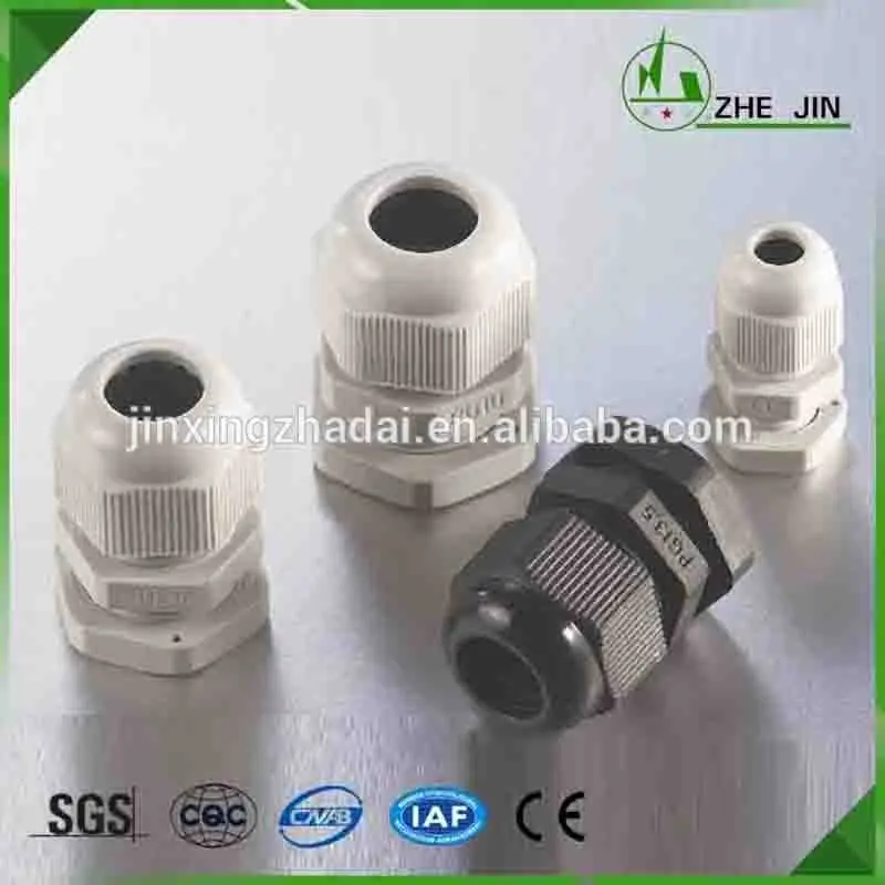 ZHEJIN (100 шт.) IP68 PG19 12 15 мм PP водонепроницаемые соединители входные кабельные