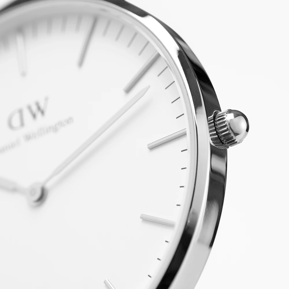 Наручные часы Daniel Wellington Classic Sheffield 36 мм S White + часовой ремешок Cornwall для часов