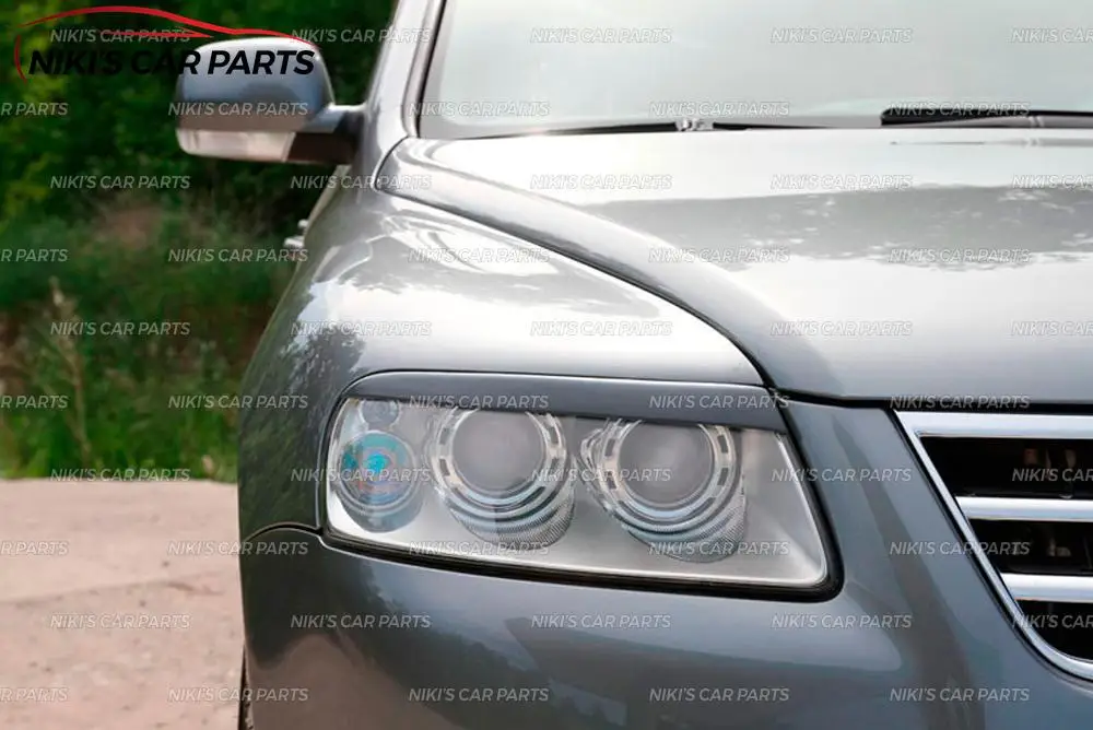 Чехол для бровей на фары Volkswagen Touareg 2002-2007 из АБС-пластика реснички литье ресниц
