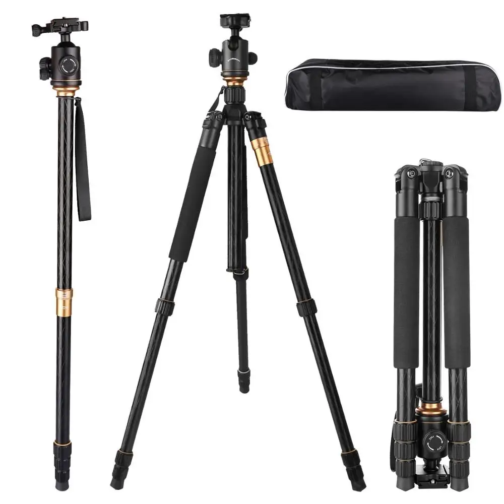 EACHSHOT Q999 Q-999 фотографический Портативный штатив для монопода+ шаровая Головка для DSLR камеры складной 43 см Максимальная загрузка 15 кг