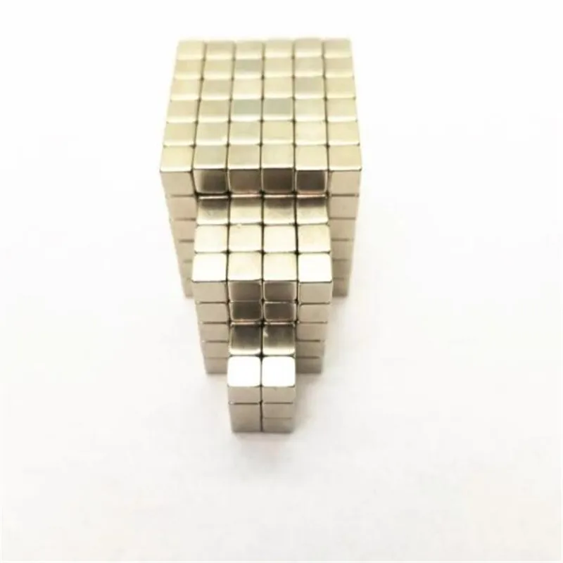 20/50/100/200 шт. 3x3x3 неодимовый магнит маленький магнитный съемник для жестких бирок для электронного отслеживания товара, постоянных магнитов 3 мм N35 Магнитный бак куб квадратный 3*3*3