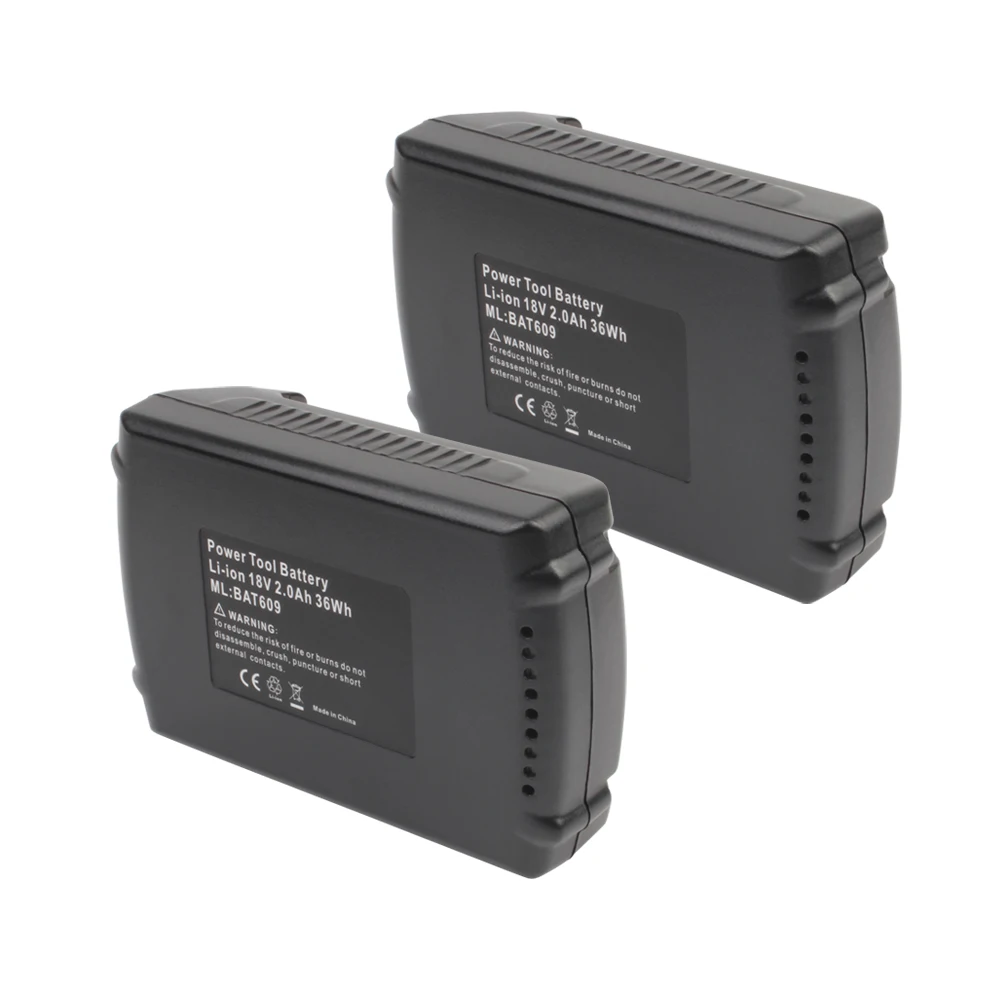 Сменный аккумулятор VANON 2 шт. для Bosch 18 в Li Ion 2.0Ah 2000 мАч аккумуляторные